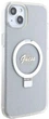 Панель Guess Ring Stand Script Glitter MagSafe для Apple iPhone 15 Plus/14 Plus Transparent (3666339156619) - зображення 4