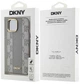 Etui DKNY Leather Checkered Mono Pattern MagSafe do Apple iPhone 15 Beige (3666339259976) - obraz 5