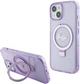 Панель Guess Ring Stand Script Glitter MagSafe для Apple iPhone 15 Plus/14 Plus Purple (3666339156756) - зображення 2