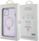 Панель Guess Ring Stand Script Glitter MagSafe для Apple iPhone 15 Plus/14 Plus Purple (3666339156756) - зображення 8
