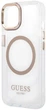 Панель Guess Metal Outline Magsafe для Apple iPhone 15 Plus/14 Plus Transparent/Gold (3666339196905) - зображення 4