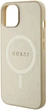 Панель Guess Saffiano MagSafe для Apple iPhone 15 Plus/14 Plus Gold (3666339156053) - зображення 6