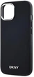 Etui DKNY Plain Logo MagSafe do Apple iPhone 15 Black (3666339260118) - obraz 5