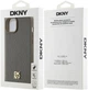 Панель DKNY Leather Pattern Metal Logo MagSafe для Apple iPhone 15 / 14 / 13 Brown (3666339261795) - зображення 8
