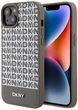 Панель DKNY Leather Printed Pattern Metal Logo MagSafe для Apple iPhone  15 / 14 / 13 Brown (3666339262075) - зображення 1