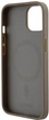 Панель DKNY Leather Printed Pattern Metal Logo MagSafe для Apple iPhone  15 / 14 / 13 Brown (3666339262075) - зображення 5