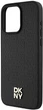 Etui DKNY Leather Monogram Pattern Metal Logo MagSafe do Apple iPhone 15 Pro Max Black (3666339261542) - obraz 5