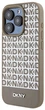 Etui DKNY Leather Printed Pattern Metal Logo MagSafe do Apple iPhone 15 Pro Max Brown (3666339262105) - obraz 2