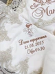 Крыжма для мальчика Family Tradition велюровая махра с вышивкой и кружевом 100х100 см айвори Молитва ангелу-хранителю - изображение 5
