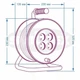 SV-007-В. Удлинитель SVITTEX на катушке (50 м) серия СТАНДАРТ с термозащитой, 2х1,5 мм² черный - изображение 2