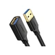 Подовжувач Ugreen USB-USB 3.0 AM-AF 3m 5Gbps gold-plated Black US129 - зображення 1