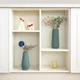 Ваза для цветов MBM HOME пластиковая 22 см DH-FLOWERS-06 BLUE Голубая - изображение 5
