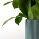 Ваза для цветов MBM HOME пластиковая 23 см DH-FLOWERS-05 BLUE Голубая - изображение 2