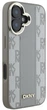 Etui DKNY Checkered Pattern Magsafe do Apple iPhone 16 Beige (3666339333188) - obraz 4