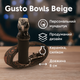 Персональний мундштук Gusto Bowls Beige usto харчовий силікон та кераміка 8 см + шнурок - зображення 2