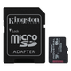 Карта памяти с адаптером microSDHC/SDXC Kingston Industrial 64GB C10 A1 U3 V30 R 100Mb/s W 80Mb/s Black (SDCIT2/64GB) - изображение 1