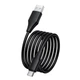 Кабель HOCO Type-C Bien silicone charging data cable X124 |1m, 3A| Black - зображення 3