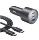 Автомобильное зарядное устройство Anker USB-C Fast Car 3-Port Charger 167.5W (B27370A1) - изображение 1