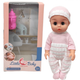 Пупс ToyCloud в розовом, с бутылочкой 26 см AD12308-G8/G9 - изображение 1
