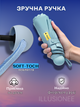 Зонт мини 3DTOYSLAMP 8 спиц в чехле складной компактный солнцезащитный ветрозащитный с прочным механизмом антиветер мужской женский стильный автоматический удобный для сумки дождя путешествий прогулок дорожный повседневный голубой - изображение 5