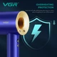 Фен для волос VGR V445 Blue безщеточный 1600 Вт - изображение 6