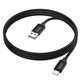 Кабель HOCO Type-C Benefit silicone charging data cable X122 |1m, 3A| Black - зображення 1