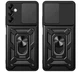 Чехол Primo Shockproof для Samsung Galaxy S25 FE (SM-S731) - противоударный, с подставкой и шторкой для камеры - Black - изображение 2