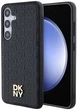 Etui DKNY Leather Pattern Metal Logo MagSafe do Samsung Galaxy S24 Plus Black (3666339276874) - obraz 1
