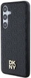 Etui DKNY Leather Pattern Metal Logo MagSafe do Samsung Galaxy S24 Black (3666339276867) - obraz 2
