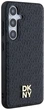 Etui DKNY Leather Pattern Metal Logo MagSafe do Samsung Galaxy S24 Black (3666339276867) - obraz 4