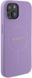 Панель Guess Saffiano MagSafe для Apple iPhone 15 Plus/14 Plus Purple (3666339155919) - зображення 4