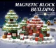 Магнитный конструктор 150шт кубики на магнитах Майнкрафт блоки Minecraft зима новогодние новый год дед мороз -COPY- - изображение 1