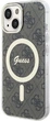 Etui plecki Guess IML 4G MagSafe do Apple iPhone 15/14/13 Brown (3666339194581) - obraz 2