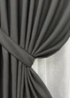 Комплект штор VR-Textil рогожка премиум TERRA LUXE 150х270 2шт и Тюль 400х270 1857ш-115т графитовый с белым 71-075/3 - изображение 4