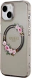 Etui plecki Guess IML Flowers Wreatch MagSafe do Apple iPhone 15/14/13 Transparent/Black (3666339221287) - obraz 3