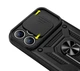 Чехол Primo Shockproof для Apple iPhone 15 Pro - противоударный, с подставкой и шторкой для камеры - Black - изображение 6