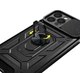 Чехол Primo Shockproof для Apple iPhone 15 Pro - противоударный, с подставкой и шторкой для камеры - Black - изображение 7