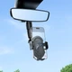 Автомобільний тримач Hoco H88 Rally ultra-thin car holder (rear view mirror) Black - изображение 6