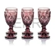 Набір чарок з кольорового скла 6 шт Glassware 50 мл Рожевий EK9058 - изображение 1