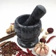 Ступка камяна з товкачем Чорна FRU-059 - изображение 3