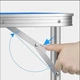 Складной туристический стол 120×60 см с регулировкой высоты, Синий - изображение 7