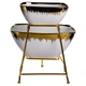 Фруктовница на 2 яруса Yiwu 2558-1 конфетница 31×23×25 см Белая с золотом (XIT-2558-1) - изображение 6