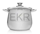 Каструля 2.9л Edenberg з нержавіючої сталі з кришкою Капля EB-531 - изображение 3