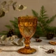 Келихи для вина з кольорового скла 6 шт Glassware 260 мл Золотий 08JX-DLX - изображение 2