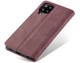 Чехол-книжка CaseMe из нубука для Samsung M33 Бордовый - изображение 10