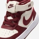Детские высокие кеды для девочки Nike Court Borough Mid 2 (Tdv) CD7784-013 25 Soft Pearl/Dark Team Red (198484908490) - изображение 9