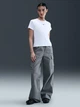 Футболка хлопковая женская Nike W Nsw Rib Tght Ss Tee HV4994-100 L Белая (0198482232580) - изображение 3