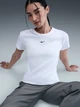 Футболка хлопковая женская Nike W Nsw Rib Tght Ss Tee HV4994-100 L Белая (0198482232580) - изображение 6