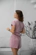 Комплект женский четверка халат рубашка футболка шорты Jessica Collection L-XL пудра - изображение 8
