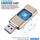 USB Флешка 4в1 64GB Type-C/Micro/Lightning/USB для телефона / компьютера iPhone/Android Черный - изображение 5